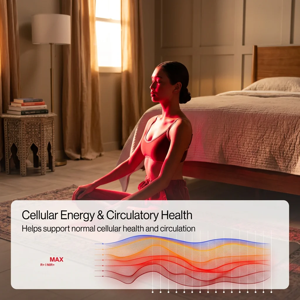 Patient receiving red light therapy session at Gentle Care Chiropractic